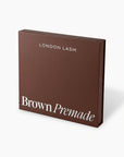Brown Narrow Premade Fans - Mixede lengder