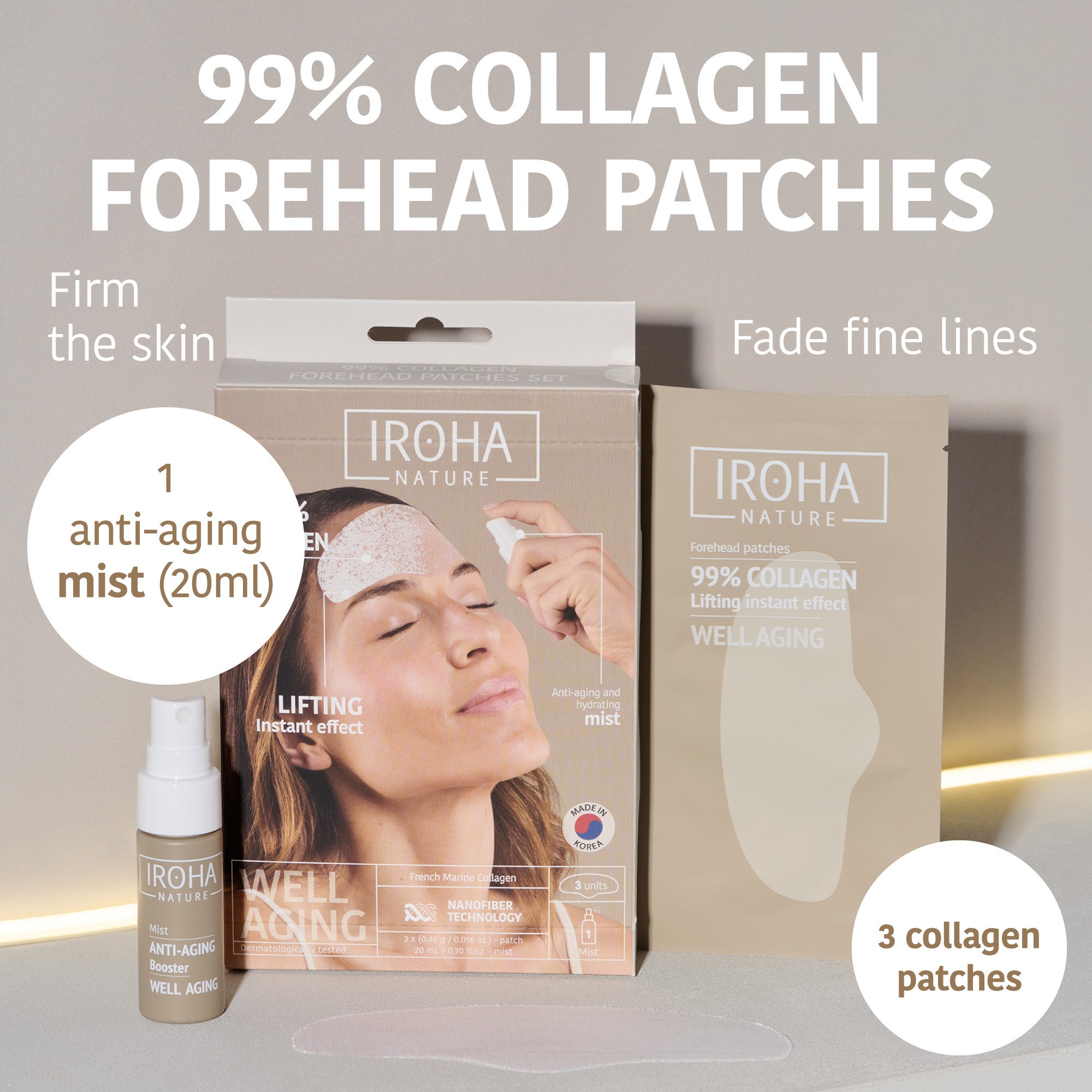99% Collagen Forehead Patches