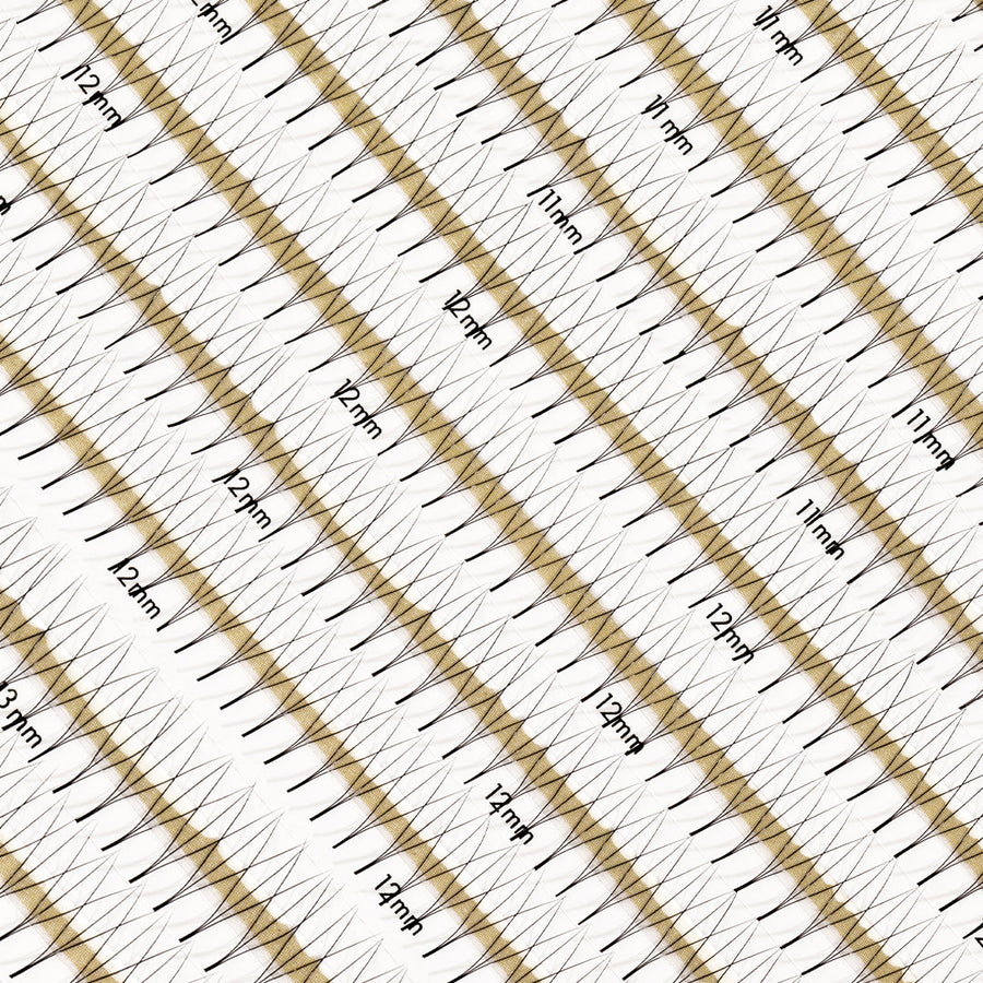 Premade Fans 3D 0.07 1000 faner - Single lengder