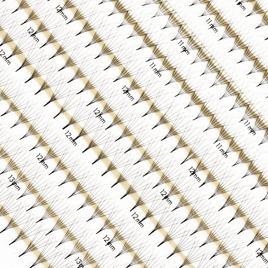 Premade Fans 6D 0.06 600 faner - Single lengder