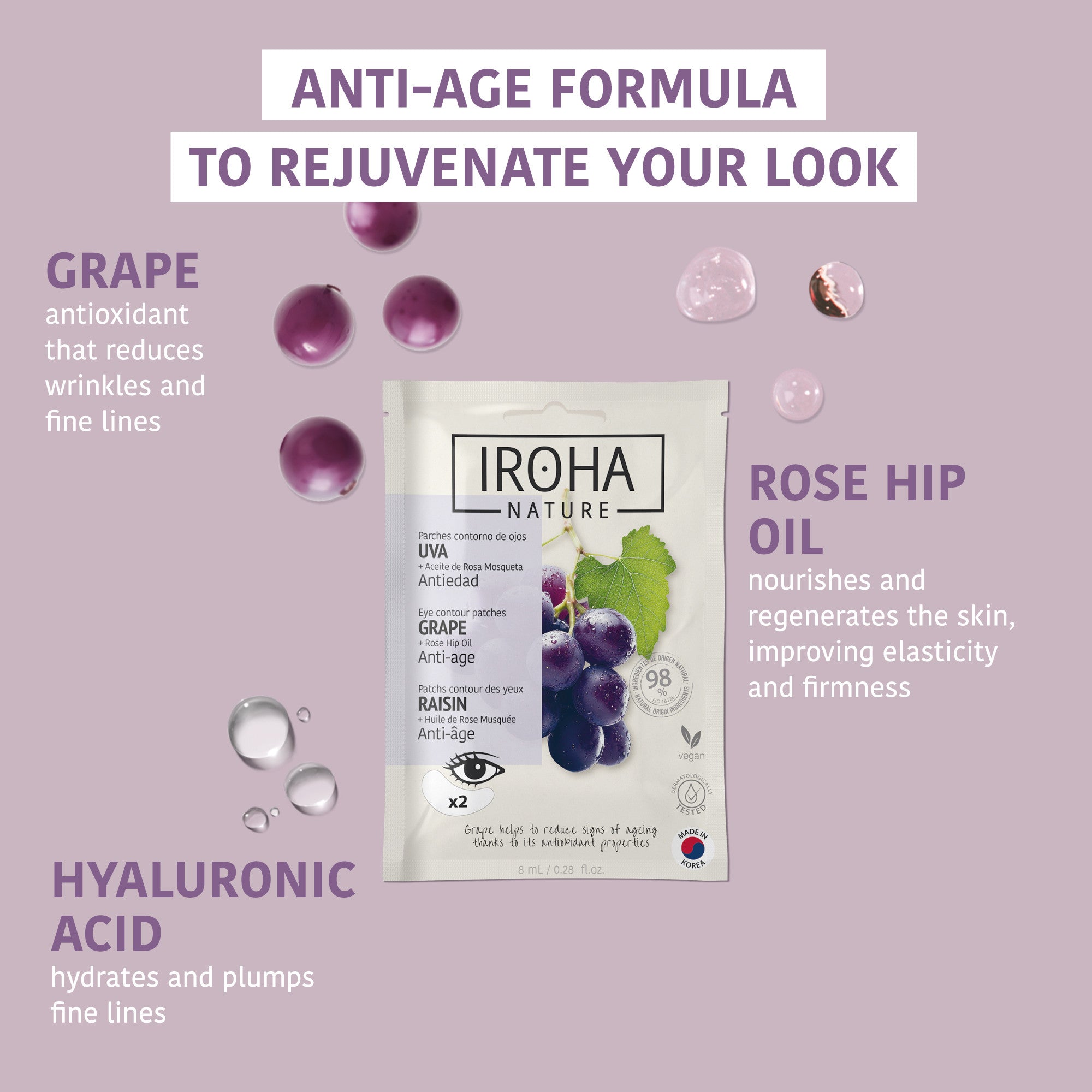 Anti-Age Grape Eye Patches