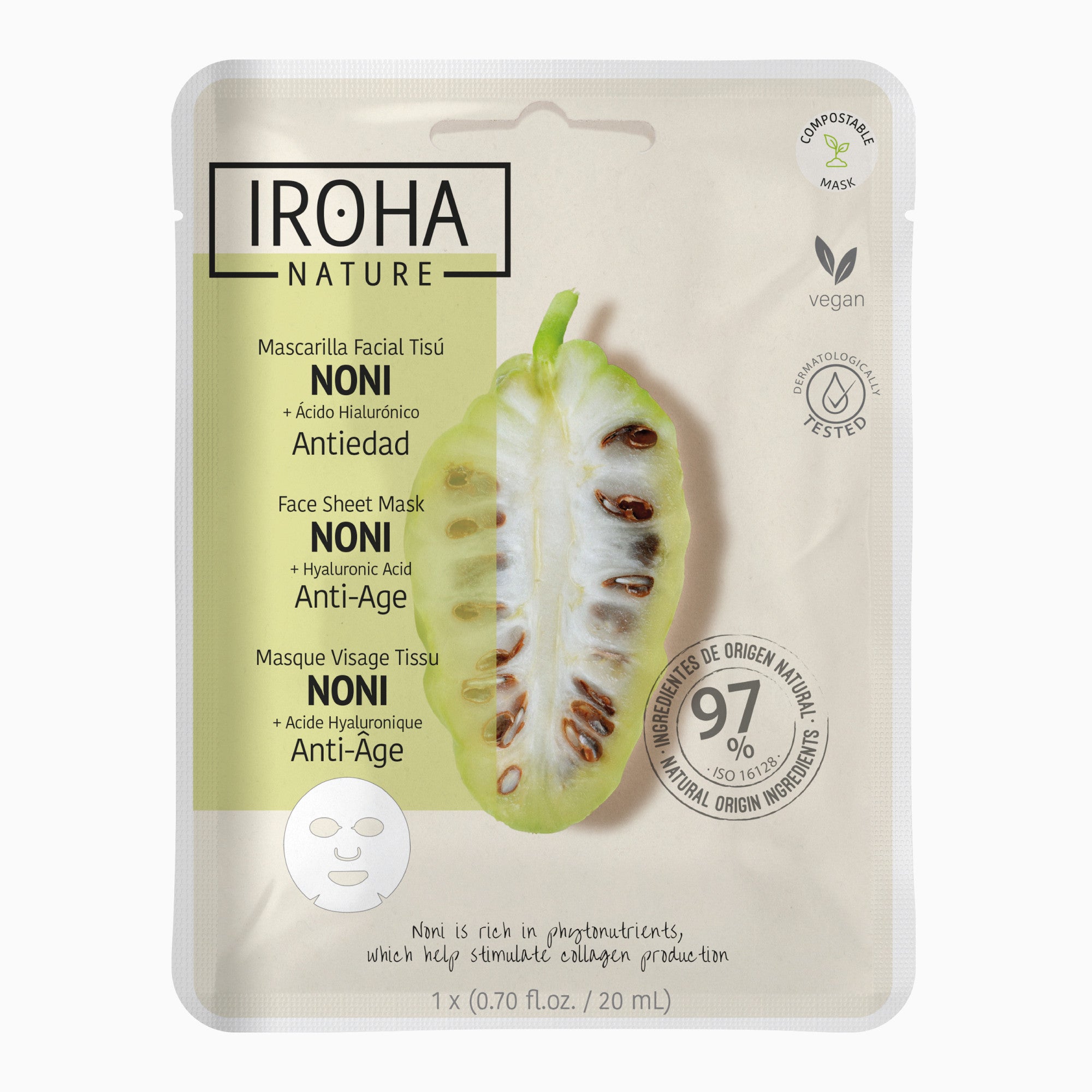 Anti-Age Noni Face Sheet Mask