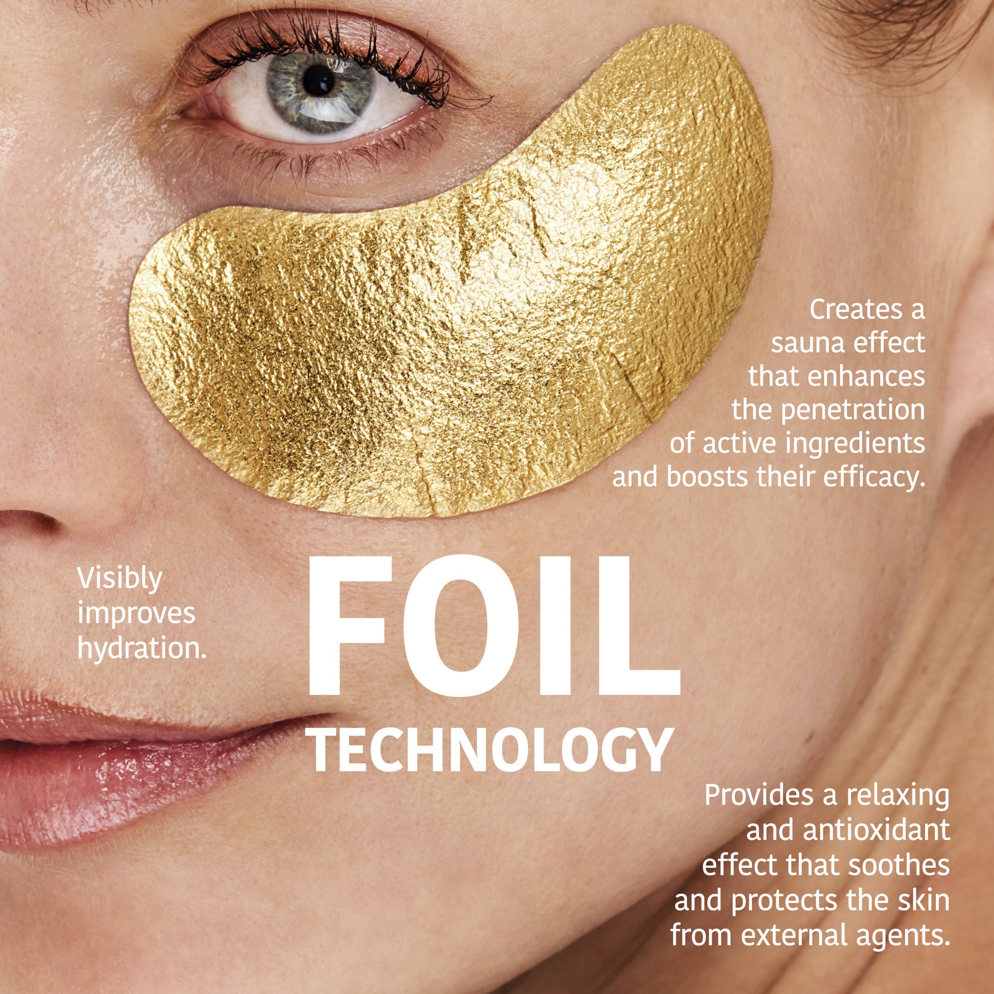 Anti-Aging Eye Patches with Gold &amp; Peptides