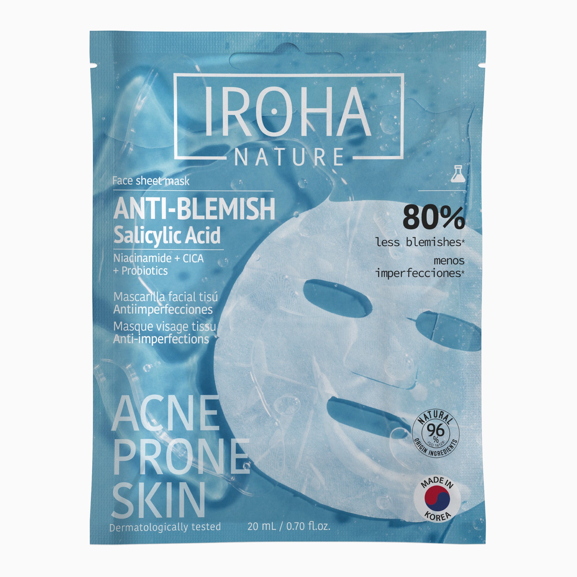 Anti-Blemish Face Sheet Mask with Salicylic Acid