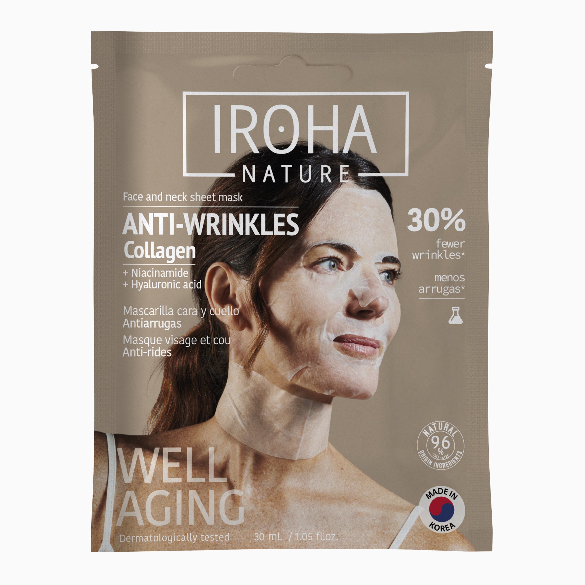 Anti-Wrinkles Face Sheet Mask with Collagen
