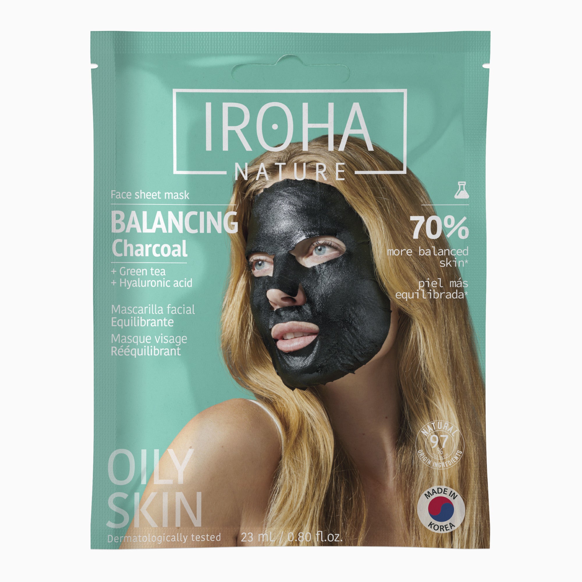 Balancing Face Sheet Mask with Charcoal