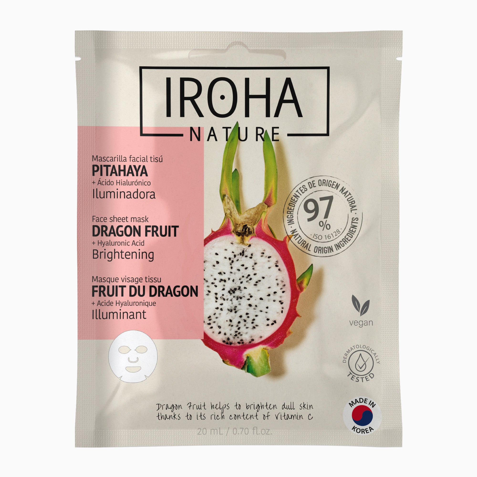 Brightening Dragon Fruit Face Sheet Mask