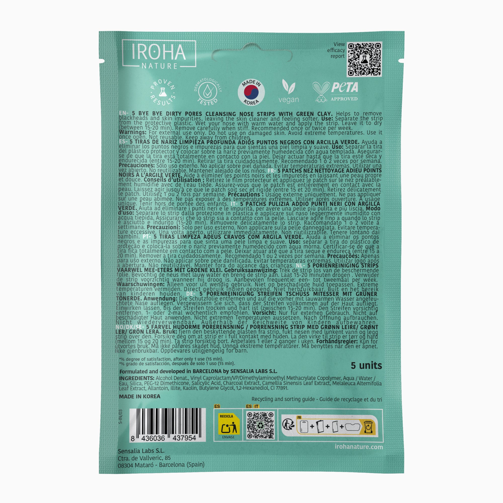 Bye Bye Dirty Pores Nose Strips