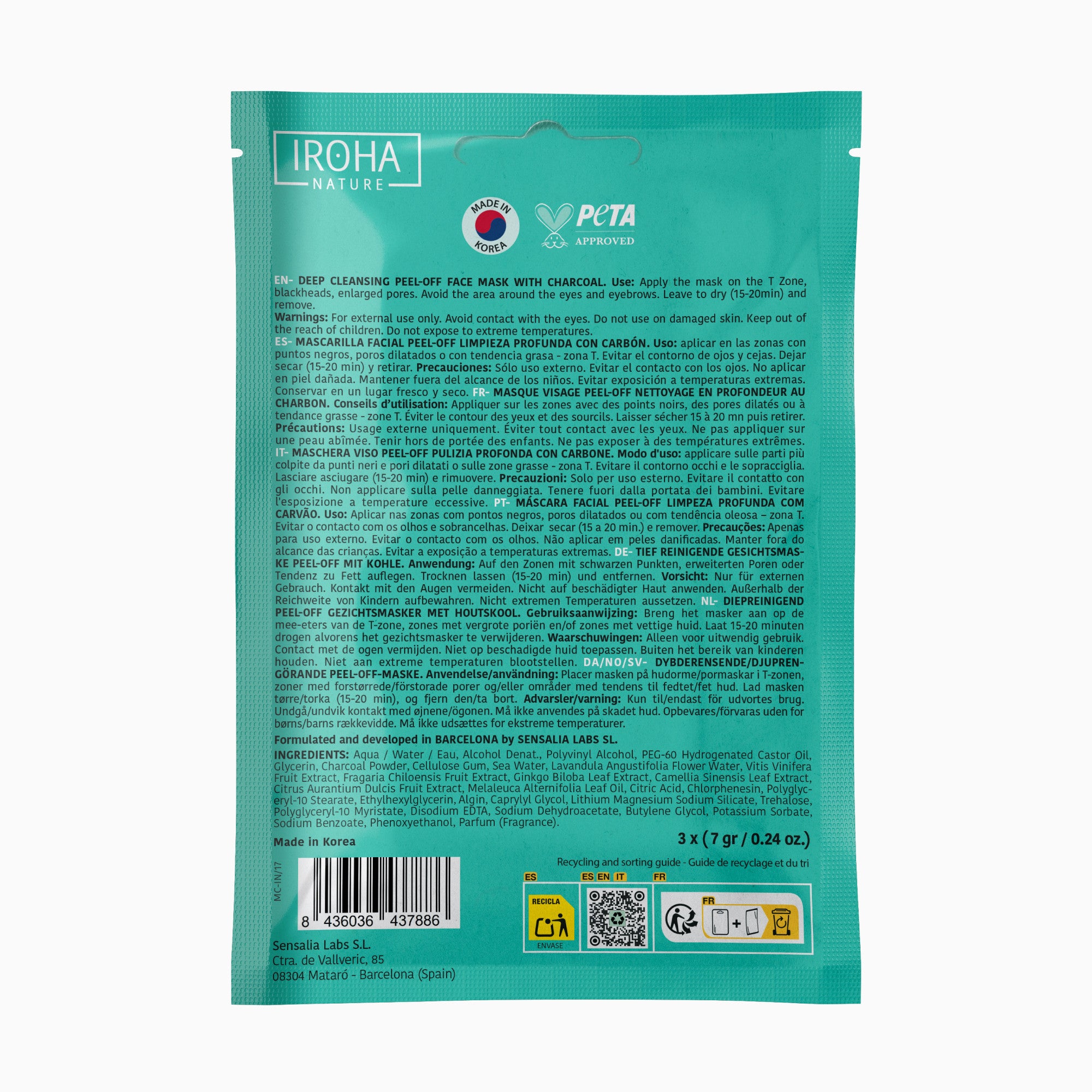 Deep Cleansing Peel Off Mask with Charcoal