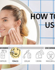 Exfoliating and Brightening Toner Pads with Glycolic Acid