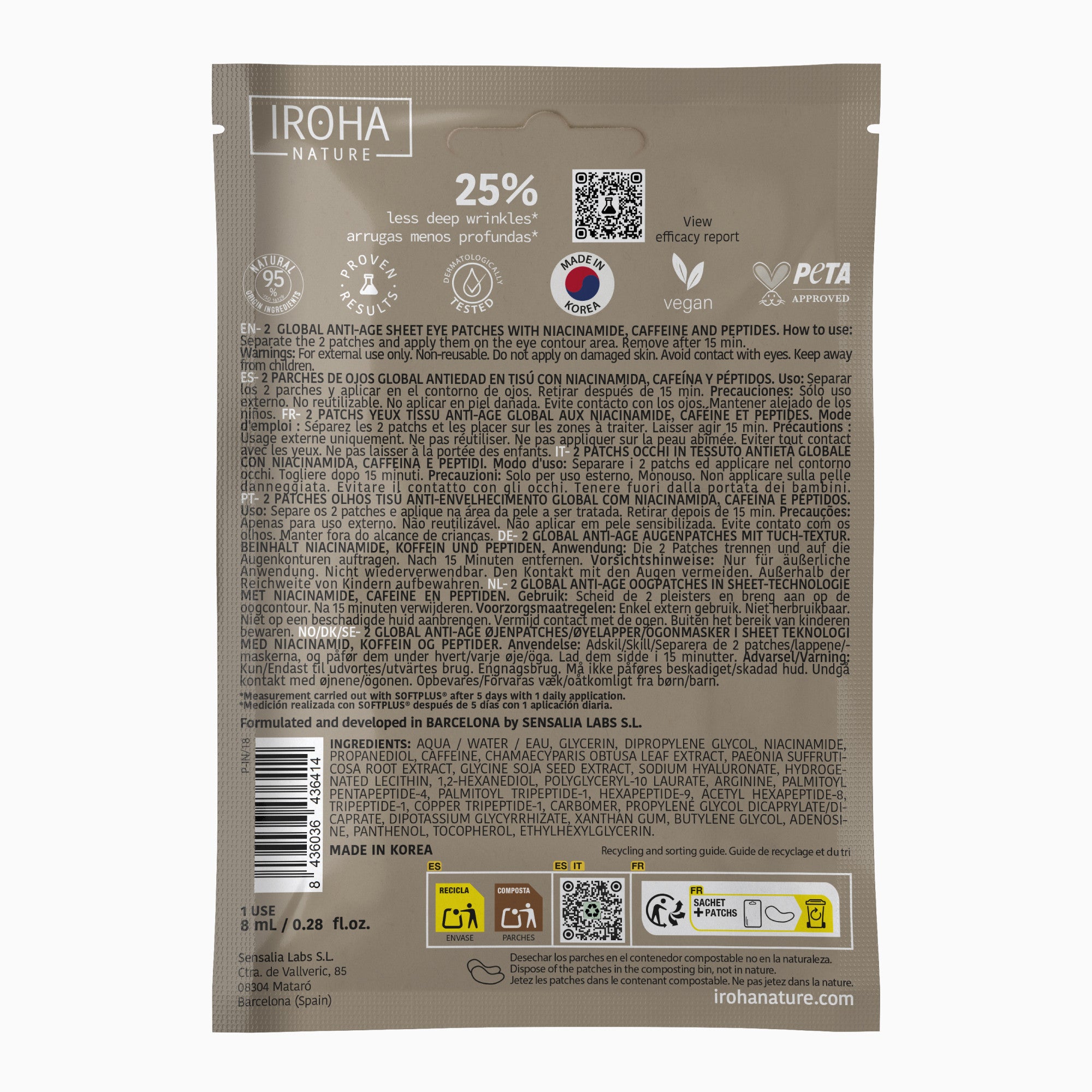 Eye Contour Patches Global Anti-age with Niacinamide