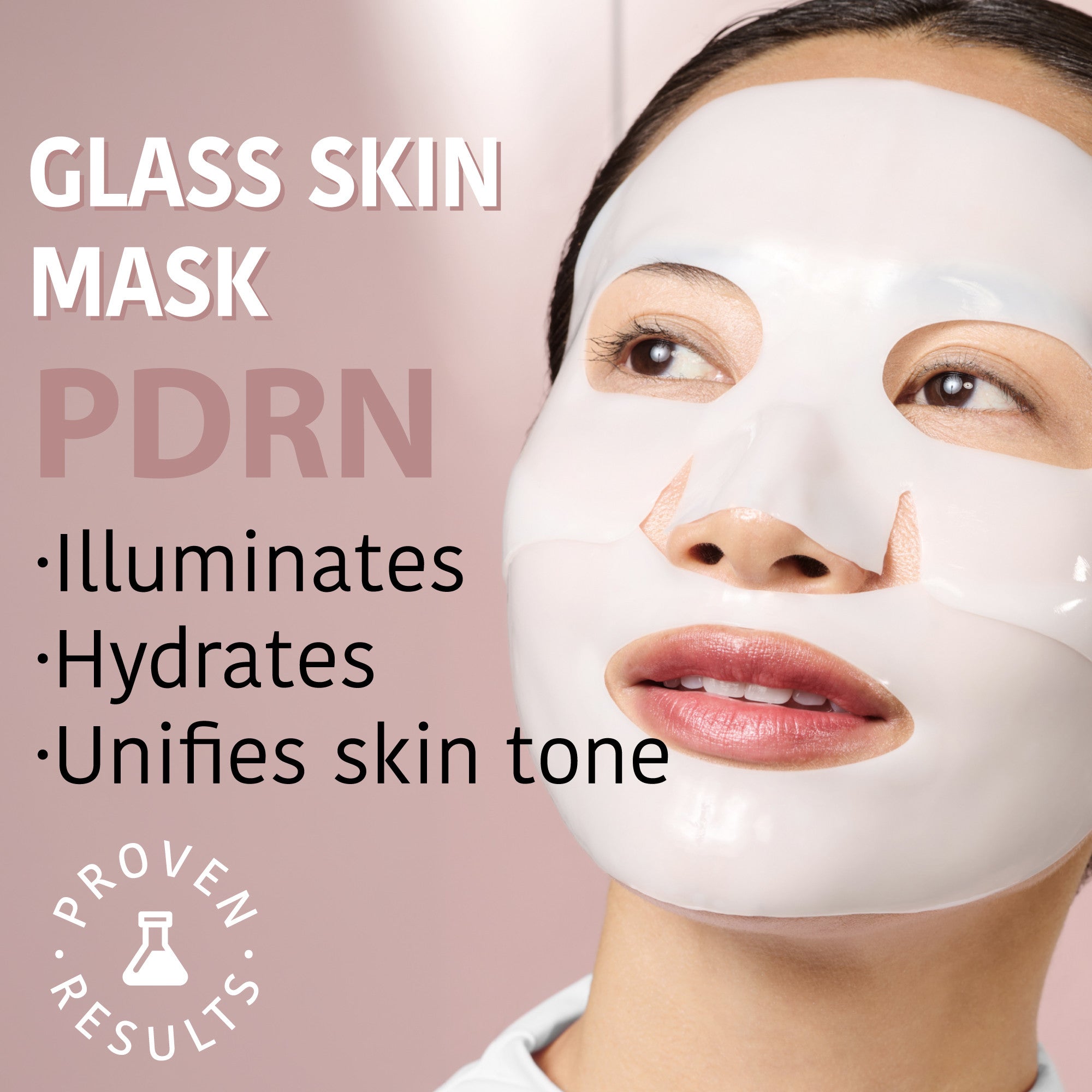 Glass Skin Hydrogel Brightening Mask with PDRN