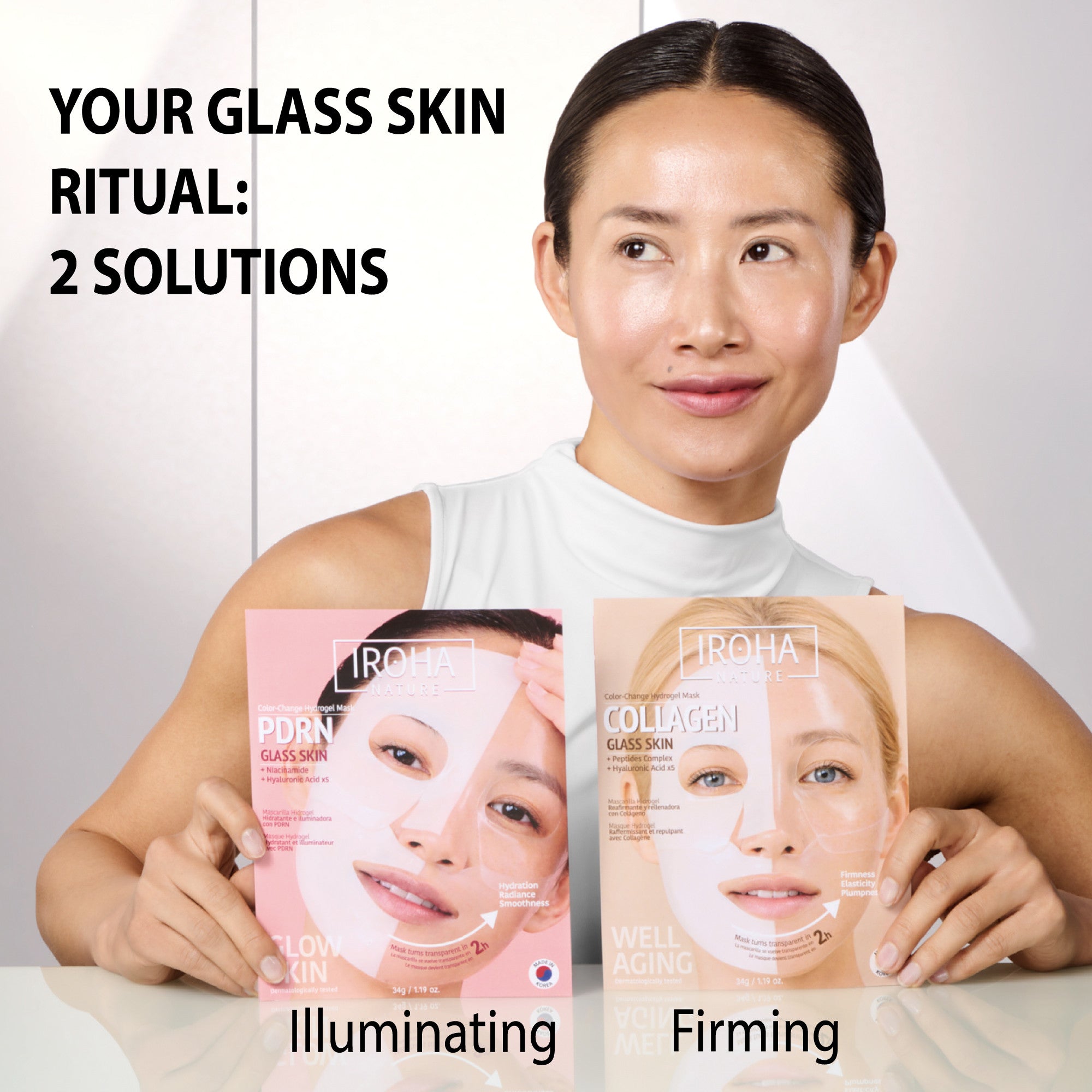 Glass Skin Hydrogel Brightening Mask with PDRN