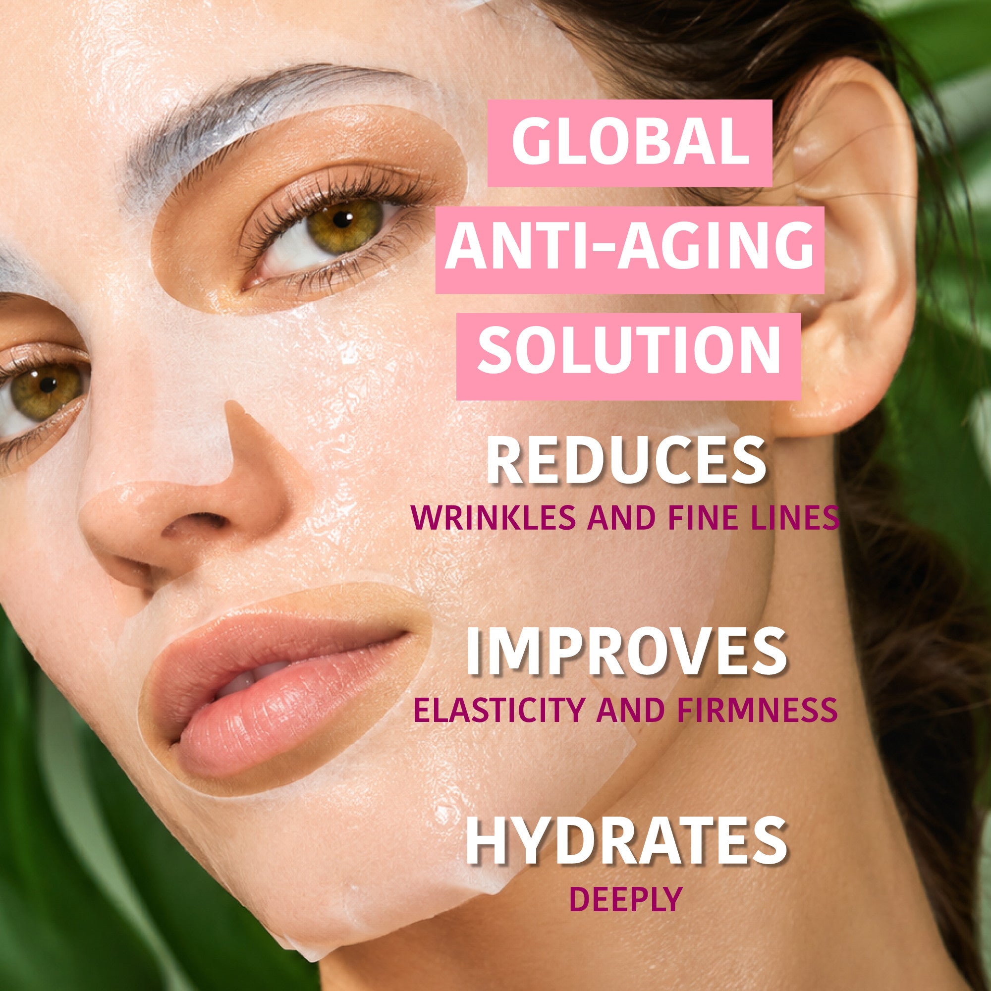 Global Anti-Age Face Sheet Mask with Rosehip