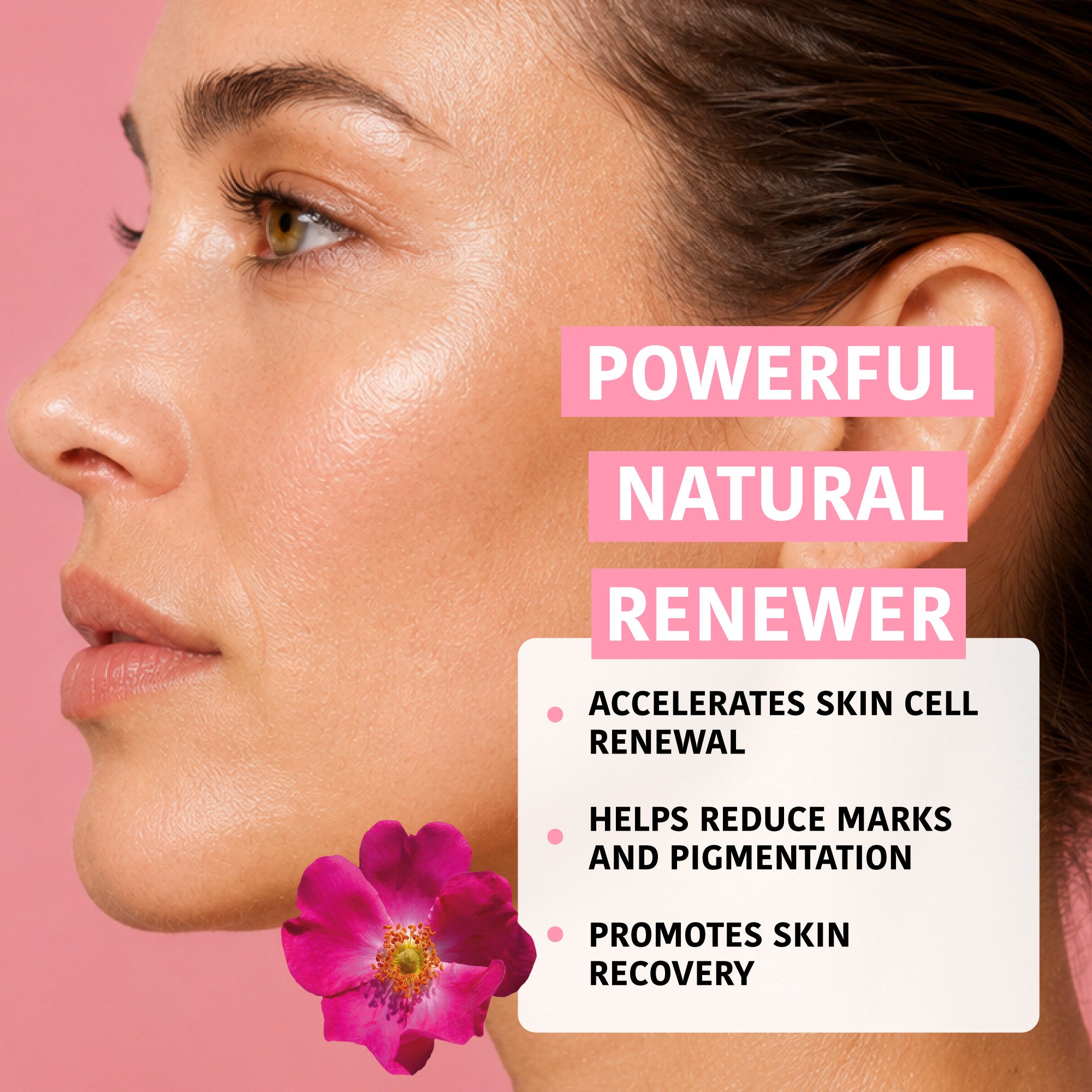 Global Anti-Age Face Sheet Mask with Rosehip