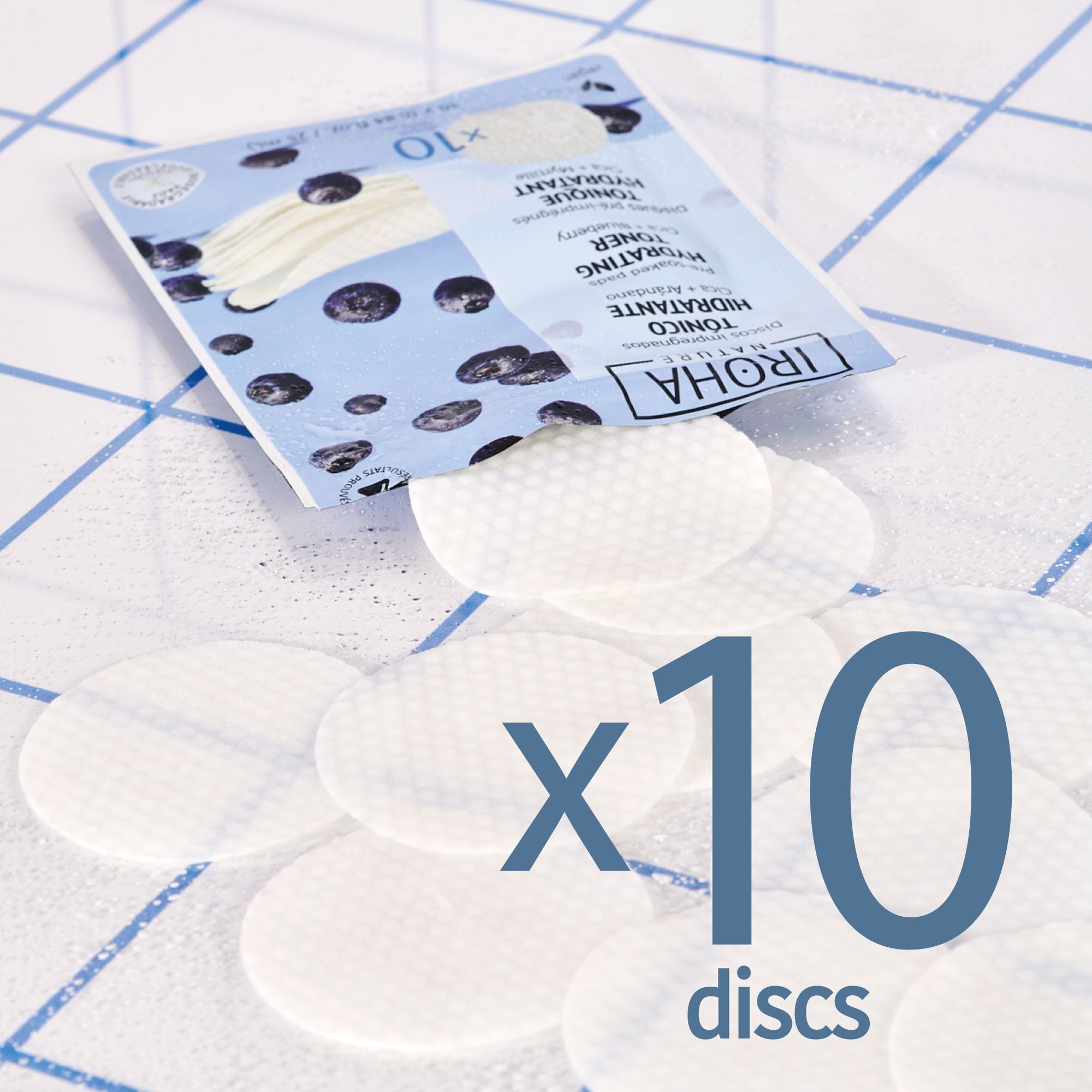 Hydrating and Soothing Toner Pads with Blueberries