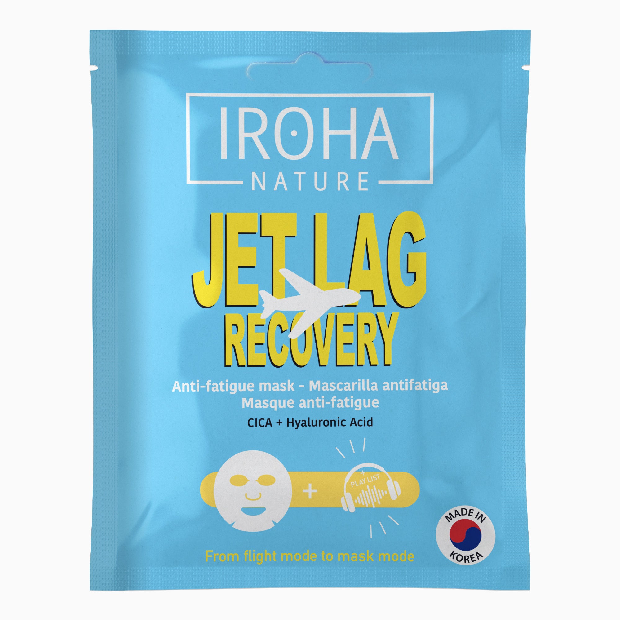 JET LAG RECOVERY Anti-fatigue Mask with CICA