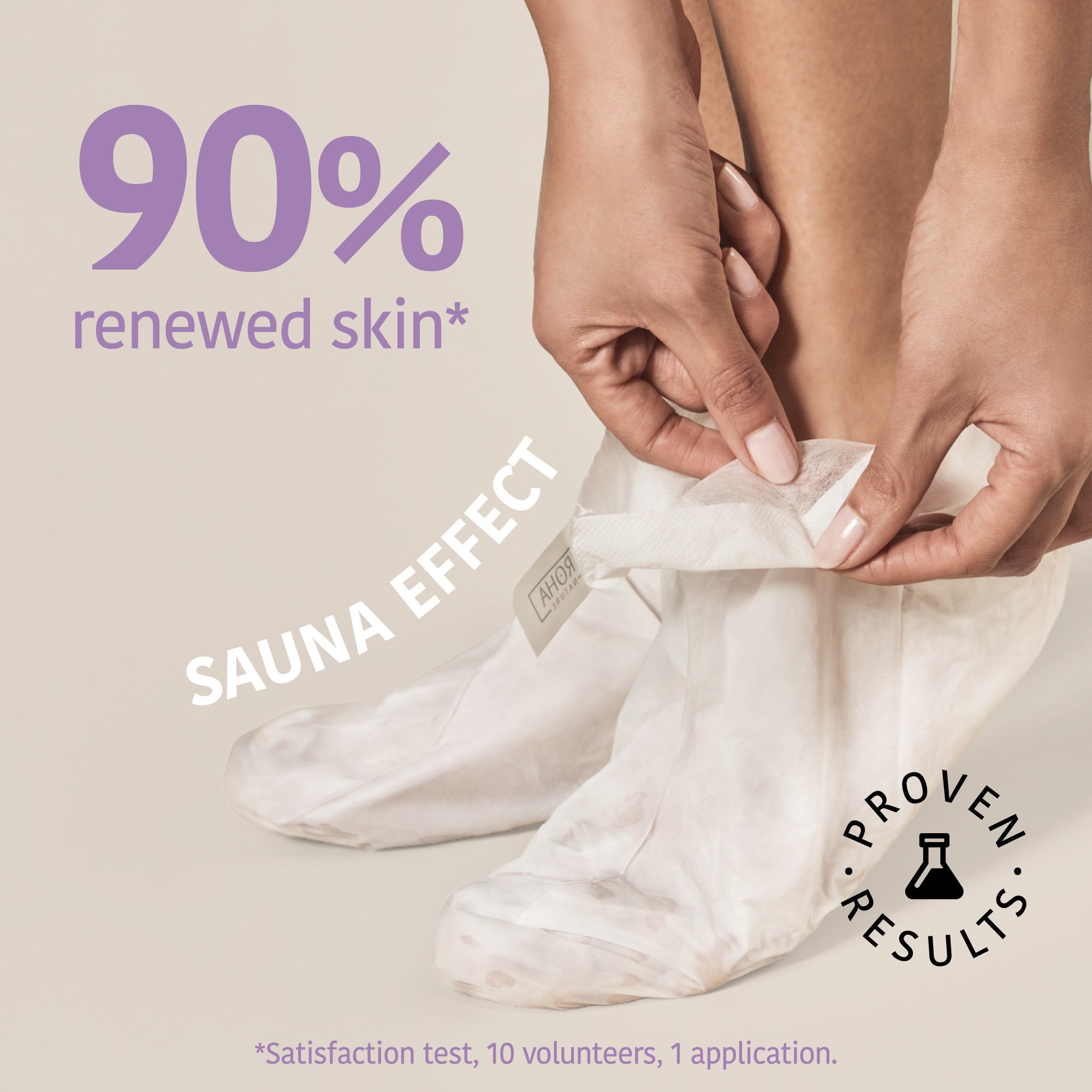 Peeling and Exfoliating Foot Mask with Glycolic Acid
