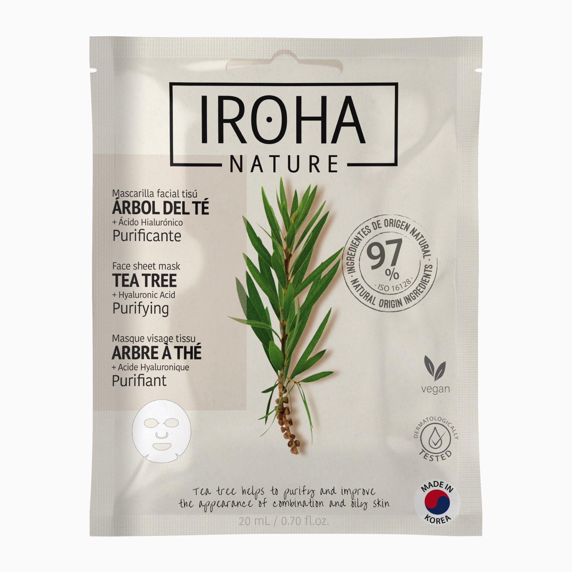Purifying Face Sheet Mask with Tea Tree