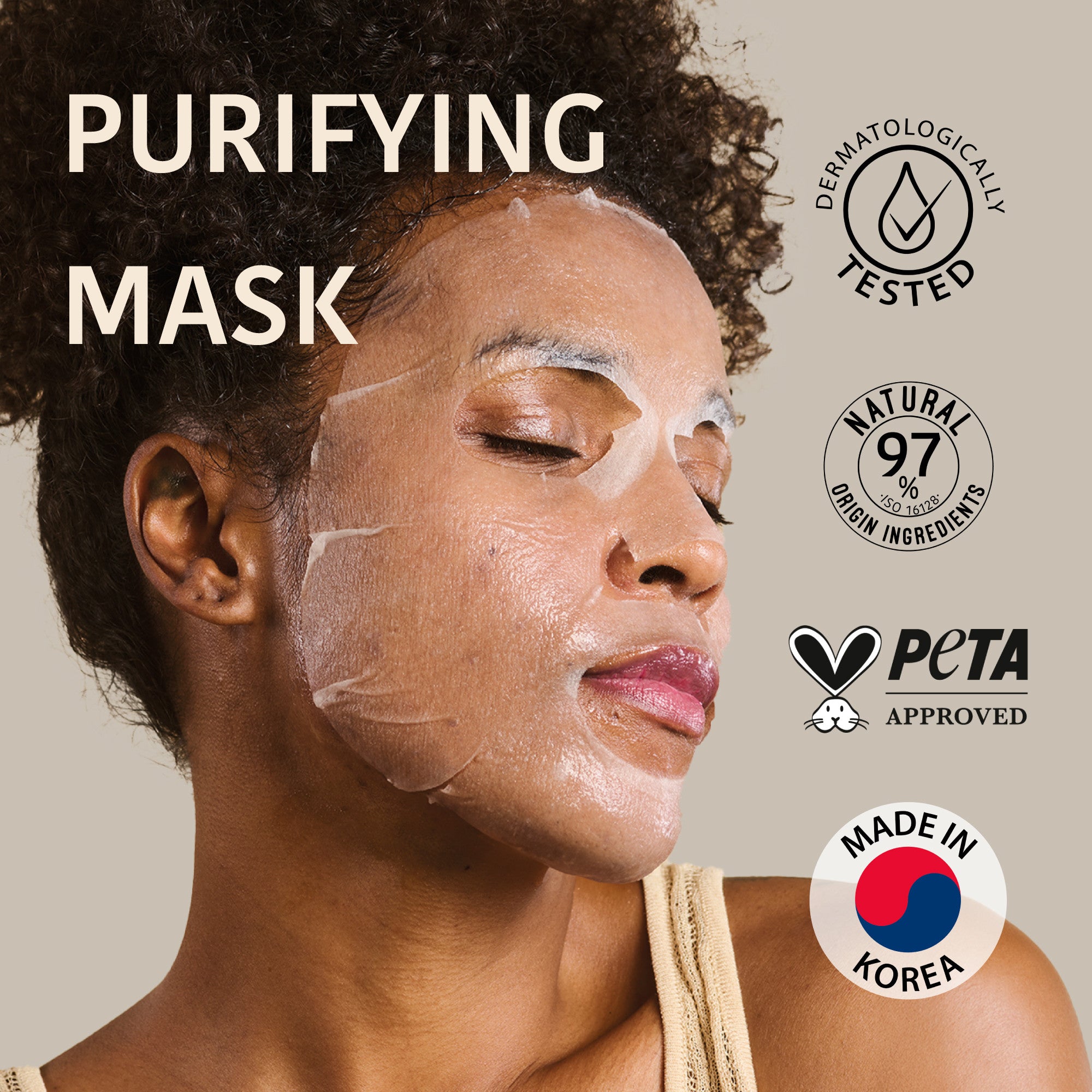 Purifying Face Sheet Mask with Tea Tree