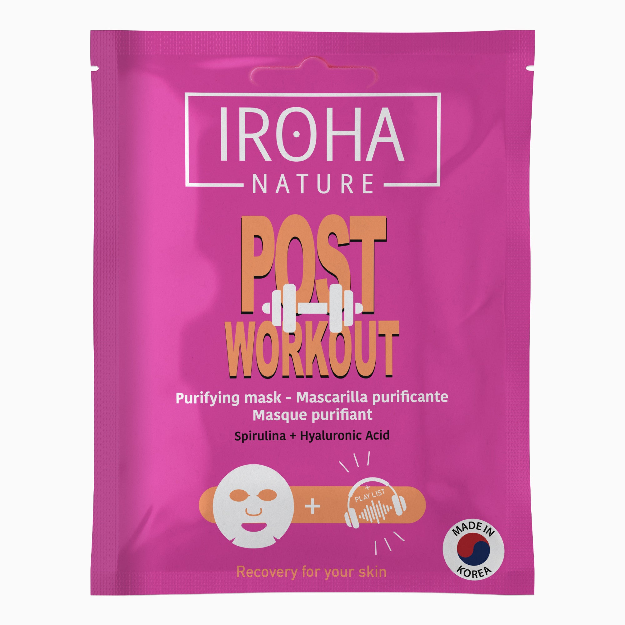 Purifying POST-WORKOUT Mask with Spirulina