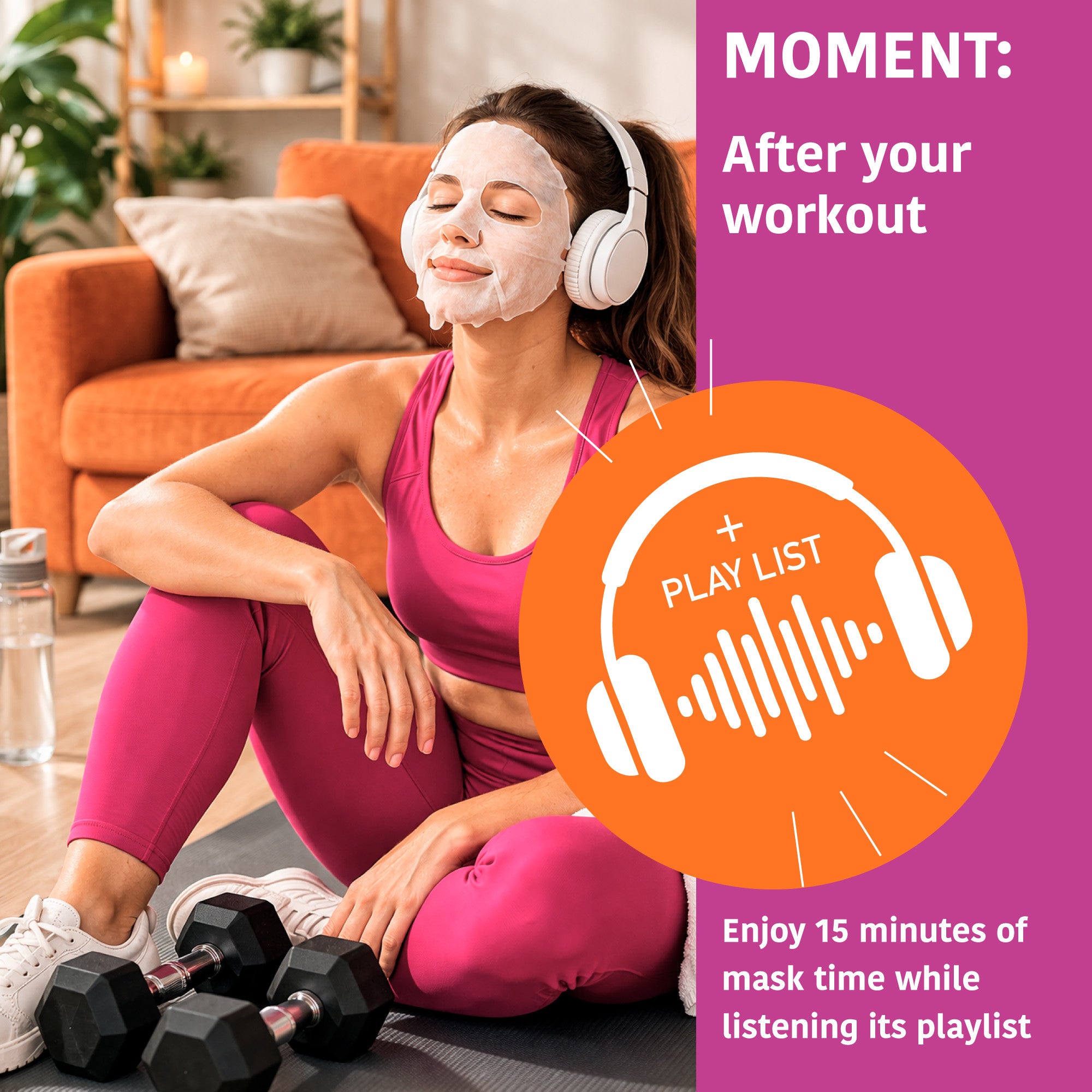 Purifying POST-WORKOUT Mask with Spirulina