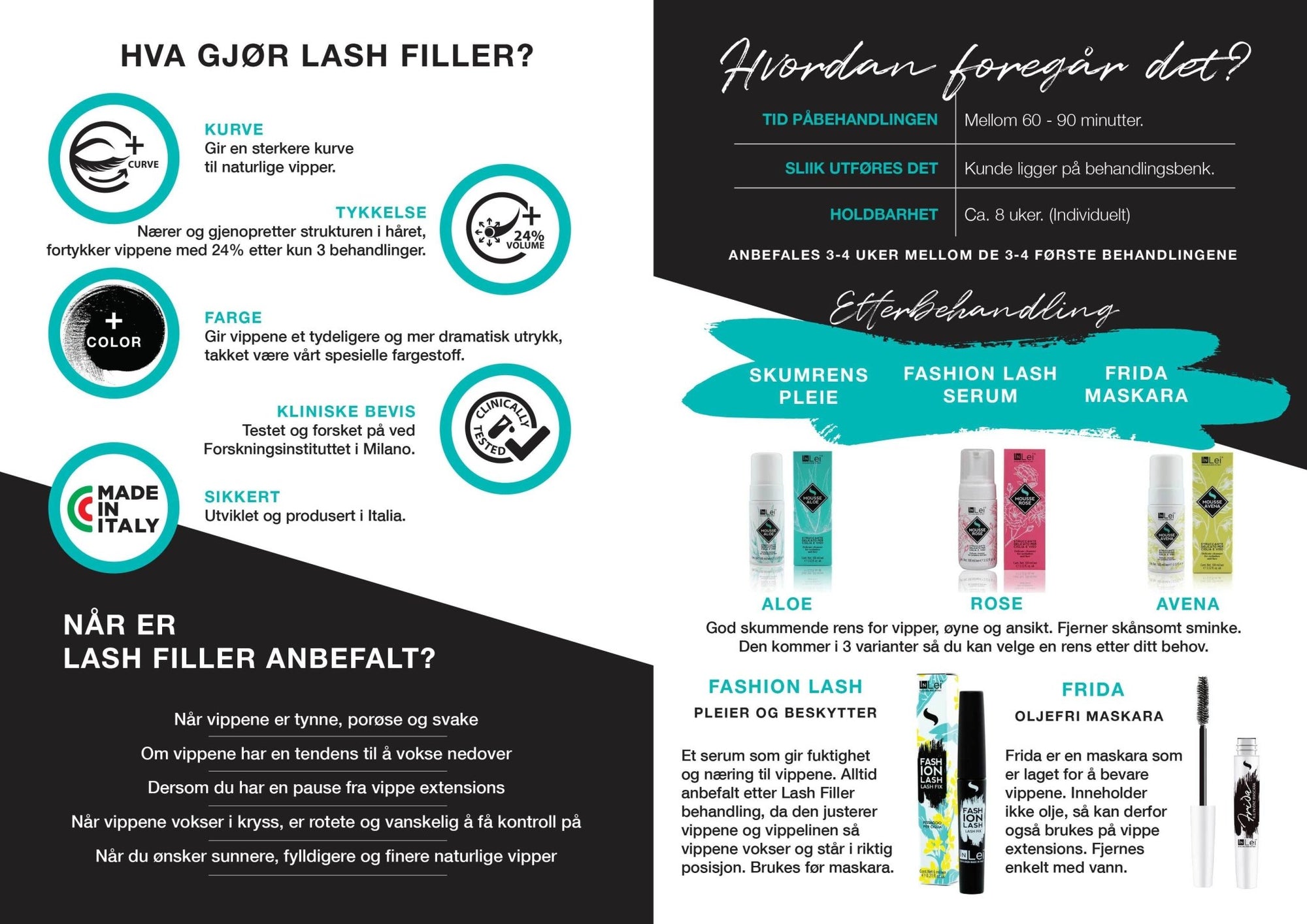 Display + 50 brosjyrer - Lash Look