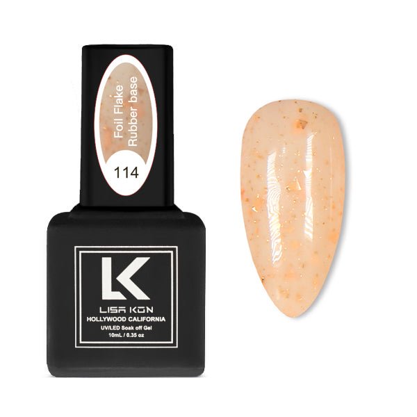 Foil Flake Rubber Base 114 - Milky Beige - BYŪTI