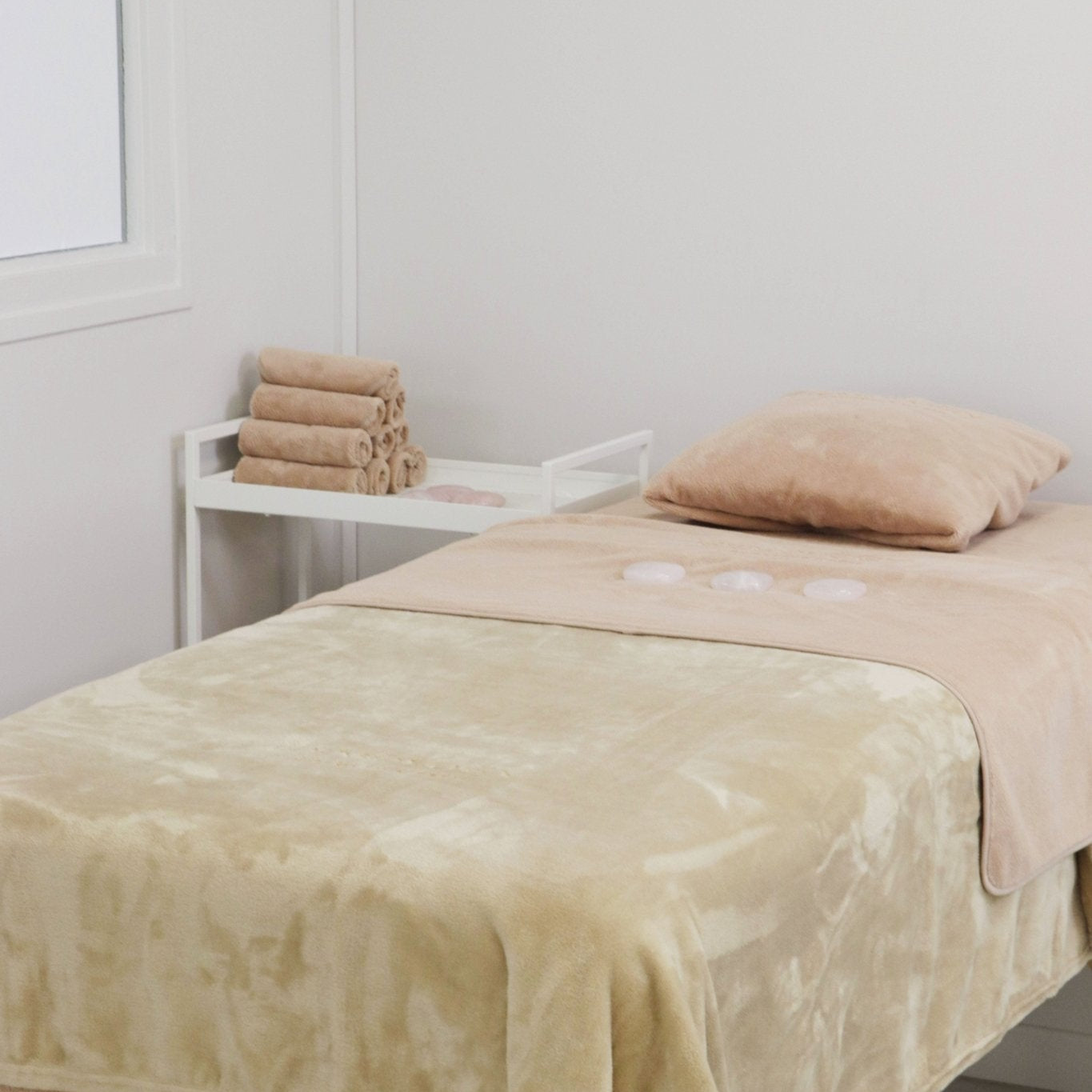 Gemology beige small towel - BYŪTI