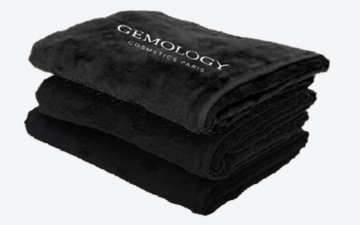 Gemology black bath towel - BYŪTI