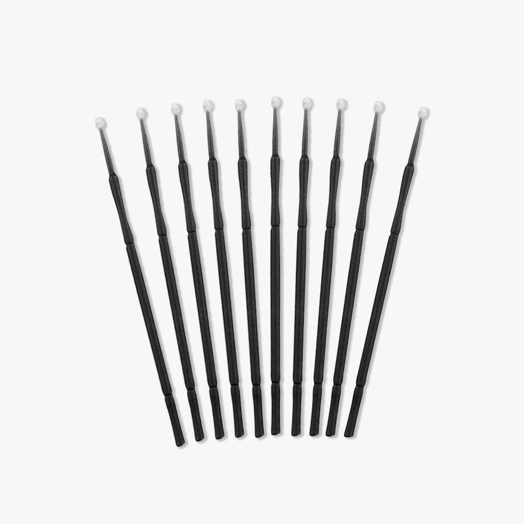 Mikro pinner hvite/svarte 100 stk. - Lash Look