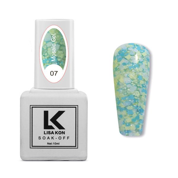 Mosaic Gel - Mint Green - 07 - Lash Look